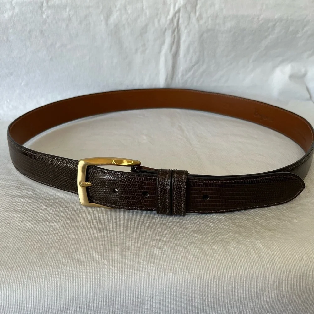 Byron Brown Genuine Lizard Leather Made in the USA
